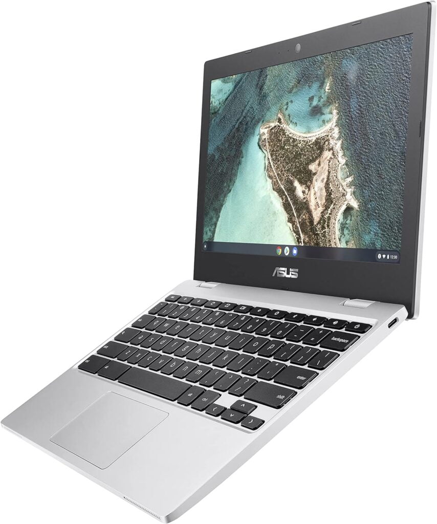ASUS Chromebook CX1, 11.6 HD NanoEdge Display, Intel Celeron N3350 Processor, 32GB eMMC,  4GB RAM, Chrome OS, Transparent Silver, CX1100CNA-AS42