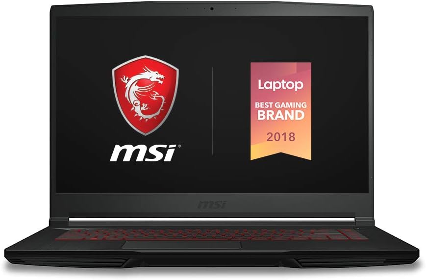 MSI GF63 Thin 9SC-068 15.6 Gaming Laptop, Thin Bezel, Intel Core i5-9300H, NVIDIA GeForce GTX1650, 8GB, 256GB NVMe SSD
